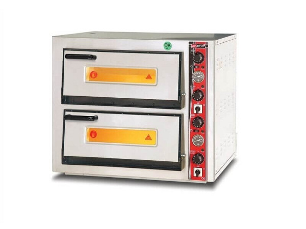 SGS Gastro Elektro Pizzaofen Classic, 4+4x25 cm mit Thermometer, PO5252DET