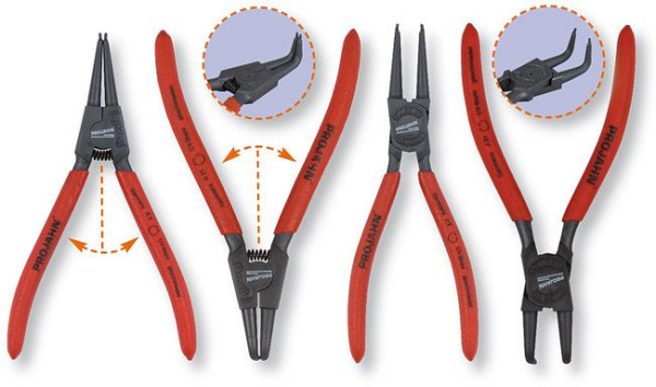 Projahn Sicherungsringzangen Set 4 teilig, 4683