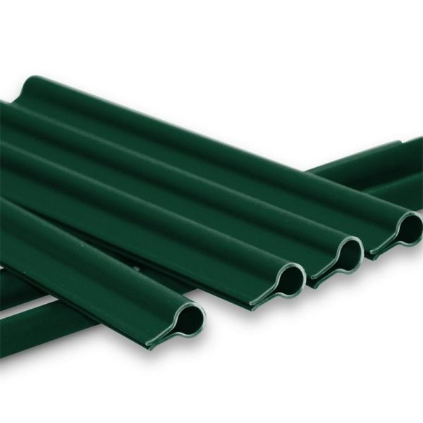 NOOR Premium Klemmschienen für Sichtschutzstreifen Farbe: grün RAL6005, VE: 15 Stück, 155KLEMMPRG