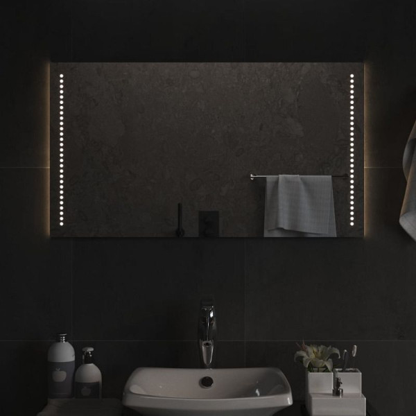 vidaXL LED-Badspiegel 50x90 cm, 3154053, 8720845666279