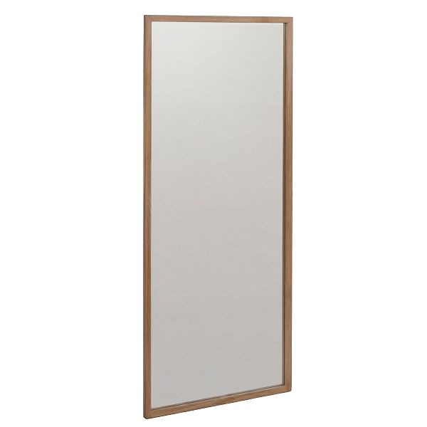 MCA Spiegel HWC-P56, Wandspiegel Garderobenspiegel Flurspiegel, 120x50x2cm Glas Massiv-Holz Eiche, 119391