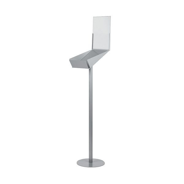 VKF Renzel Infoaufsteller / Bodenprospetkständer / Prospektständer „Avist”, 215 x 1.320 x 320 mm (BxHxT), Hochformat, 54.0142.3