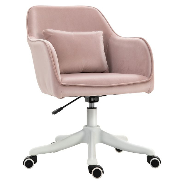 Vinsetto Massage-Bürostuhl in Samtoptik Lendenkissen mit Vibrationsmassage bis 115 kg USB-Schnittstelle, 921-298PK