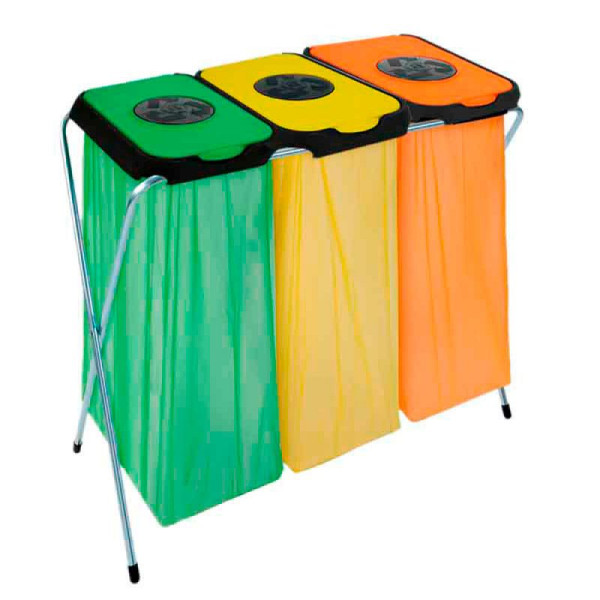STEIN HGS Abfallsackhalter EKOthinks, grün, gelb, orange, 83626.0003