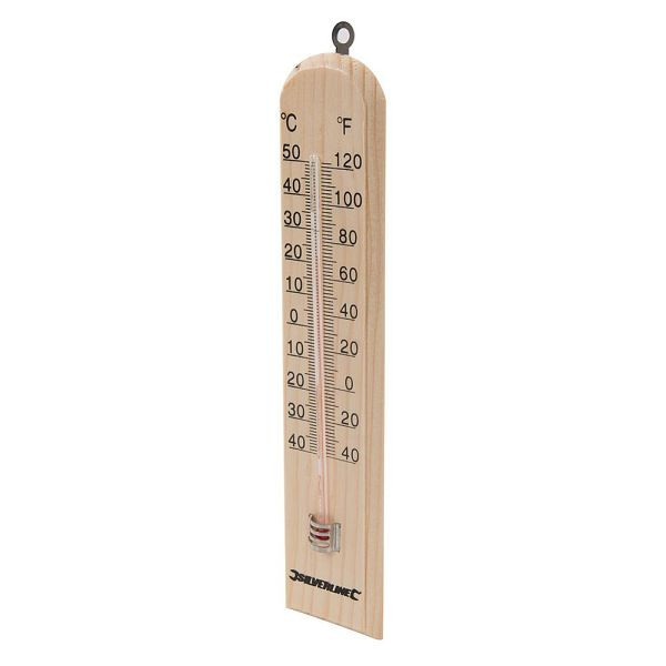 Silverline Holzthermometer, -40 bis +50 °C, 490745
