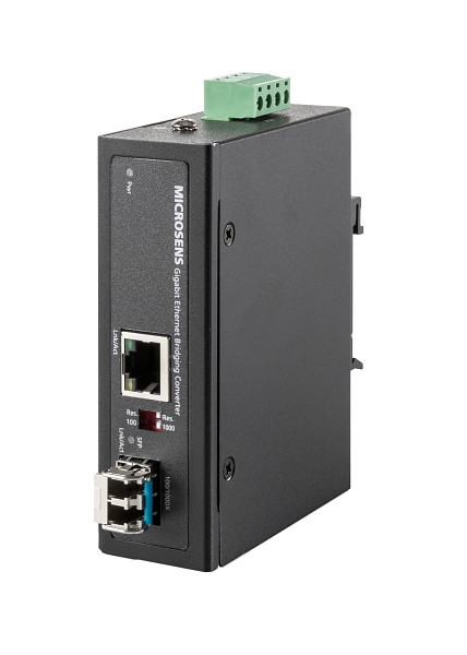 MICROSENS Netzwerk Medienkonverter 1000 Mbit/s Multi-Modus, Einzelmodus Schwarz, MS657099X