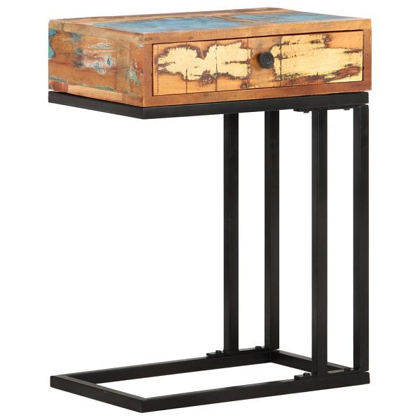 vidaXL Beistelltisch U-Form 45x30x61 cm Recyceltes Massivholz, 289092