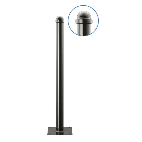 Stein HGS Stilpfosten Ø 60 mm, mit Helmkopf, zum Einbetonieren, 13296