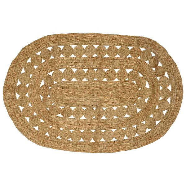 vidaXL Teppich Braun 152 x 245 cm Jute, 42010812, 8721288664587