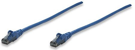 INTELLINET Netzwerkkabel, Cat6, S/FTP, RJ45 Stecker / RJ45 Stecker, 2,0 m, Blau, 344203