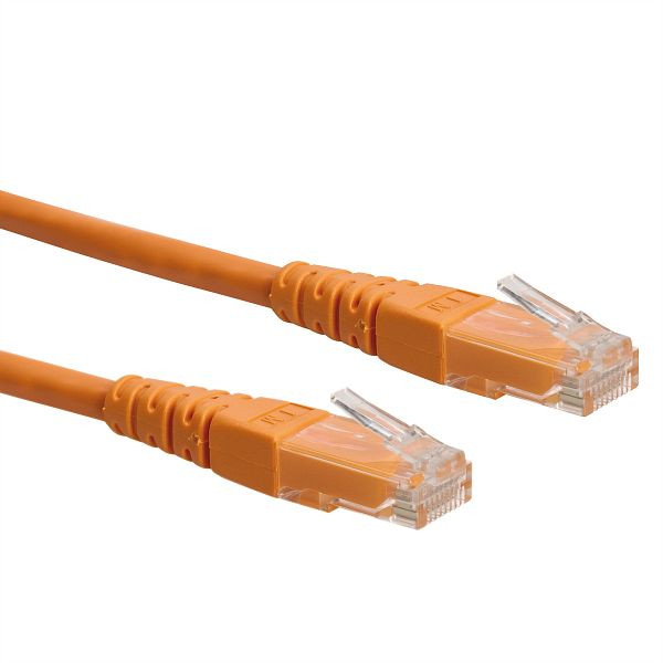ROLINE Patchkabel Kategorie 6 (Class E) UTP, orange, 1 m, 21.15.1537
