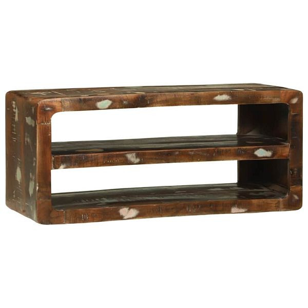 vidaXL TV-Schrank Mehrfarbig 80 x 32 x 36 cm Massivholz Altholz, 4104544
