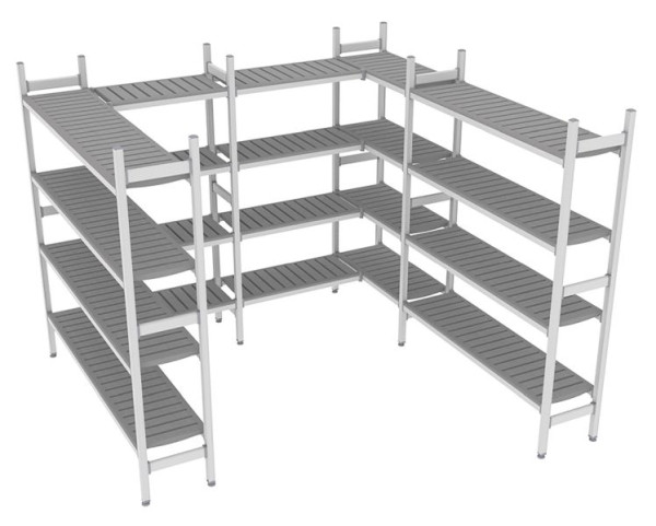 NordCap Regalsystem Z 260-260 / 264-264, 1675 / 700 / 850 / 850 / 1375 x 375 x 1850 mm, 528901065