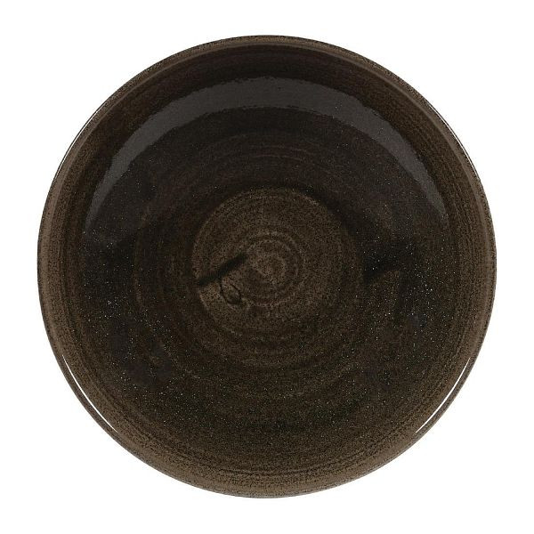 Churchill Stonecast Patina Evolve Coupe Schalen Eisen Schwarz 182mm (12 Stück), DY901