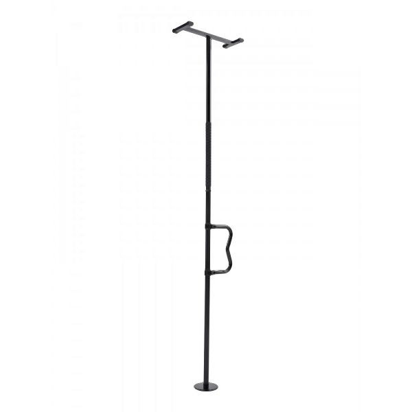 VEVOR Sicherheitsstange Haltegriff Boden Decke 136kg Deckenhöhe 305cm Schwarz, LDSAQFSHS710U66BRV0