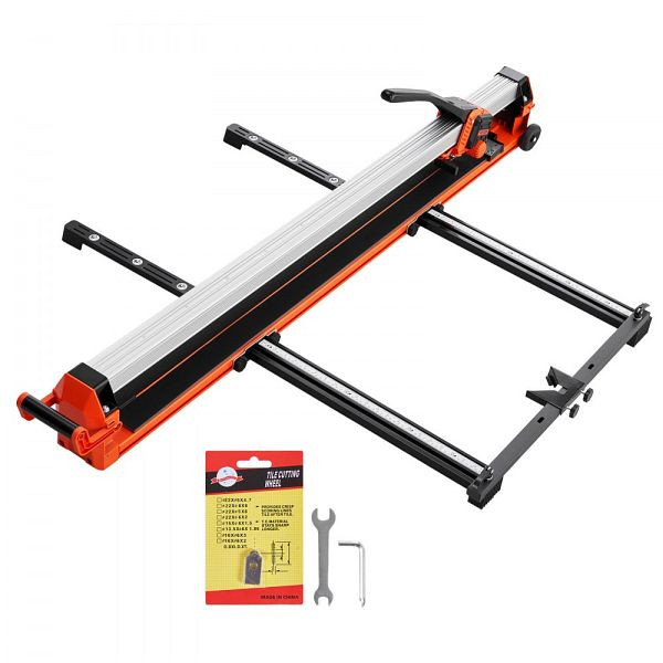 VEVOR Fliesenschneider 1200 mm, mit Schiene & Gleitkopf, Präzisionshilfe, Wolframkarbidklinge, Stützbeine mit Rädern, GDDZDGHHDTSJBBPZL001V0