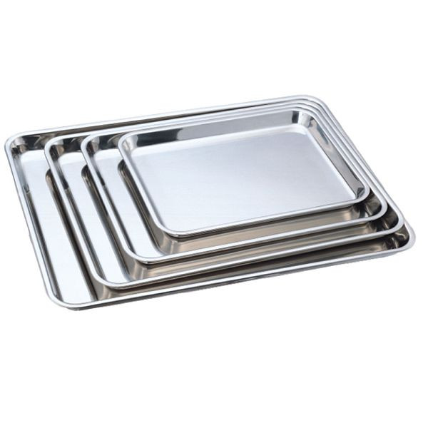 Stalgast Edelstahl-Auslagetablett, 46 x 32 x 2,5 cm (BxTxH), BB1901460