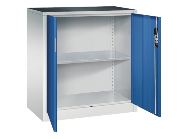 C+P Flügeltürenschrank Acurado, H1000xB930xT500mm, 7035/5010, 8821-000 S10367