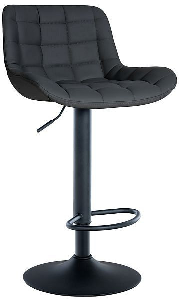 CLP Barhocker Tover Kunstleder, schwarz, 321043, 4251756480219