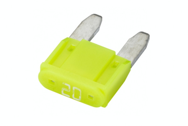 HELLA Sicherung, Mini-Flachstecksicherung, mit LED, 20A, Spannung bis: 32V, gelb, 8JS 728 596-232