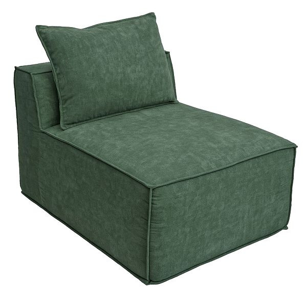Mendler Sessel/Zubehör für Sofa HWC-O54, Loungesessel Polstersessel Mittelteil, Stoff/Textil (300g/m²) 63x75x97cm, grün, 153416