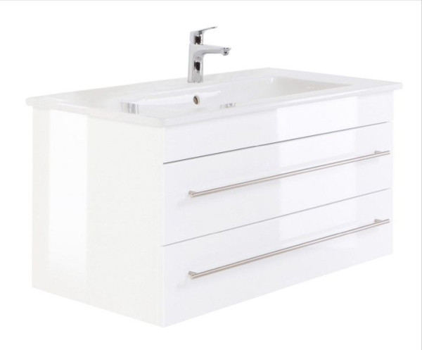 Villeroy & Boch Waschbecken Venticello 100 cm mit passendem Unterschrank, weiß hochglanz, 100 x 53 x 50 cm, HVENTICELLO100CM000101DE