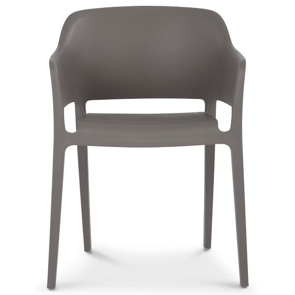 Deskin Stapel-/Schalenstuhl IBIZA PRO, Polypropylen grau, 359988