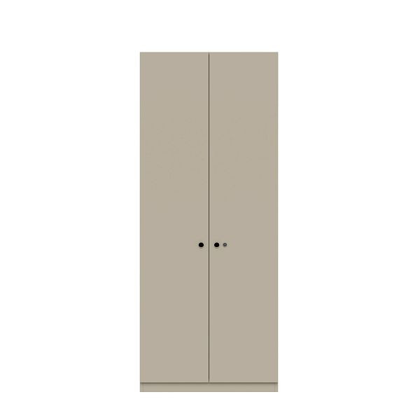 Bisley Flügeltürenschrank Pren, Mit Zylinderschloss, 4 Fachböden für 5 OH, H 1970 x B 800 x T 500 mm, 063 kieselgrau, PNC08194SL063