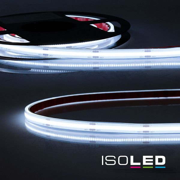 ISOLED LED HT927/965 COB CCT 2-pol Flexband für bis zu 90°C Umgebung, 24V DC, 8+8W, IP68, 5m Rll, 512 LED/m, 116134