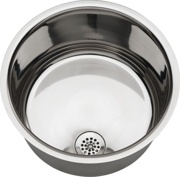 KWC Rundbecken, Rondo, Edelstahl, 340x187 mm, ohne Überlauf, hochglanz, 2000100793