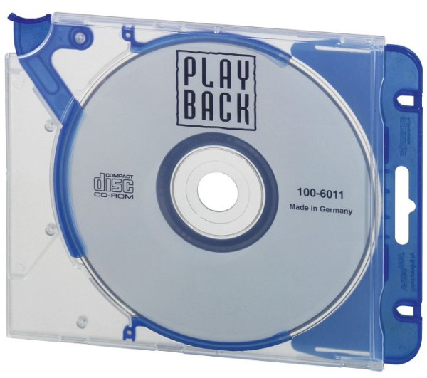 DURABLE CD-Hardbox QUICKFLIP® COMPLETE, für 1 CD/DVD, blau, 5 Stück, 5269 06