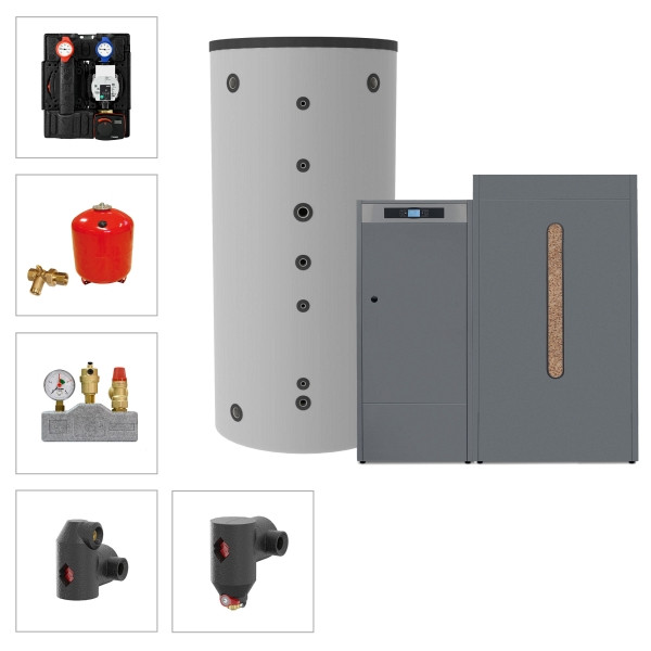 Solarbayer Pelletkesselset PLT-AC 35-2B, Variante B (1x SLS-1500-S), 310805100