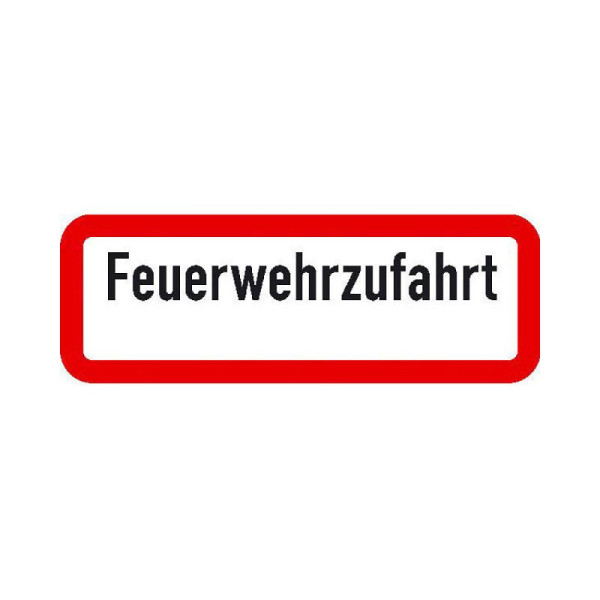 Stein HGS Feuerwehrzufahrt, mit Freifeld zur Selbstbeschriftung, 420 x 148 mm, 41635.0001