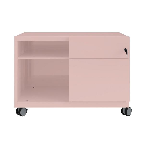 Bisley Caddy Note™, Schubladen und Ziehgriff rechts, 620 pastellpink, CADM08RH620