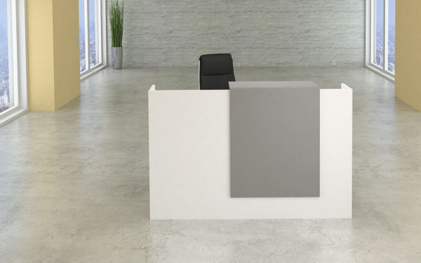 Kerkmann Kompakt-Theke Sydney, B 1600 x T 840 x H 1100 mm, Weiß, 20353310