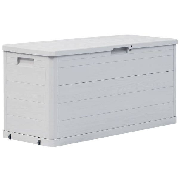 vidaXL Garten-Aufbewahrungsbox 280 L Hellgrau, 45686
