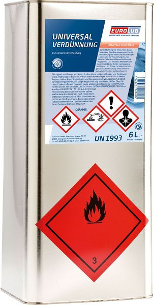 Eurolub Universalverdünnung zum Verdünnen und Waschen, VE: 6 L, 10012628