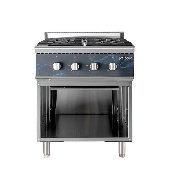 Vaiotec EASYLINE Gasherd 700 - 4 Brenner 28,8 KW - offener Unterbau, 70x70x85 cm, 11475
