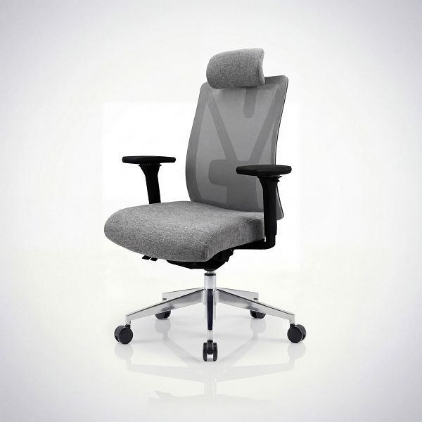 Jan Nowak Ergonomischer Bürostuhl grau mit Netz VECTOR, 2522