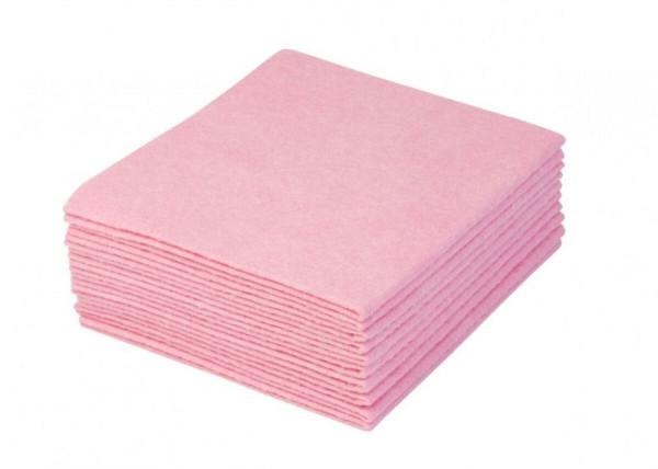 Meiko Thermovliestuch - 38 x 40 cm, glatt, rosa, VE: 10 Stück, 220002141