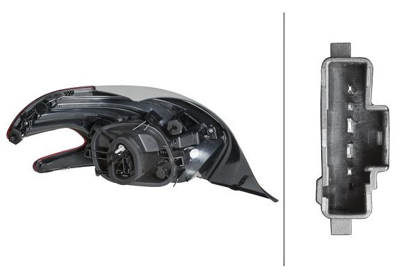 HELLA Heckleuchte, LED, für u.a. Peugeot 208 I (CA_, CC_), ECE, für Linksverkehr/für Rechtsverkehr, rechts, 2SK 354 834-021