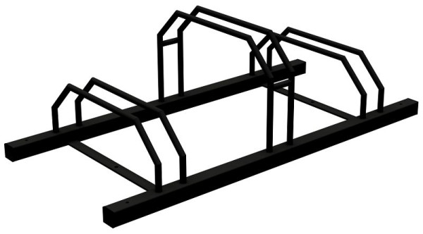 Schake 3er Modul für Fahrrad-Reihanlage, mit Hohen und Tiefen Bügel beidseitig benutzbar, 421_30B