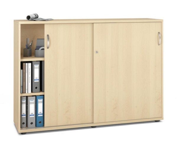Deskin Schiebetürenschrank MULTI MODUL-PRO, Ahorndekor, B 1600 x H 1140 x T 420 mm, 352238