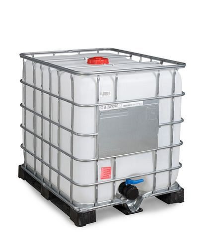 DENIOS Recobulk IBC Gefahrgut-Container, PE, 1000 l, Öffnung NW150, Auslauf NW80, 266194