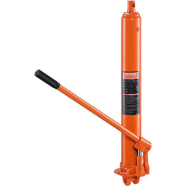 VEVOR Hydraulischer Langer Ram-Wagenheber, 3 t Motorhebezylinder mit Einzelkolbenpumpe & Flacher Basis, ZZSQJDUXJ3TD8ZNEGV0