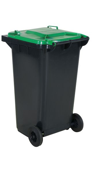 intra Müllbehälter 240 l, grüner Deckel, 2124031202
