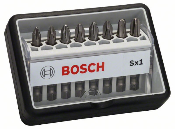 Bosch Schrauberbit-Set Robust Line Sx Extra-Hart, 8-teilig, 49mm, PH, VE: 5 Stück, 2607002556