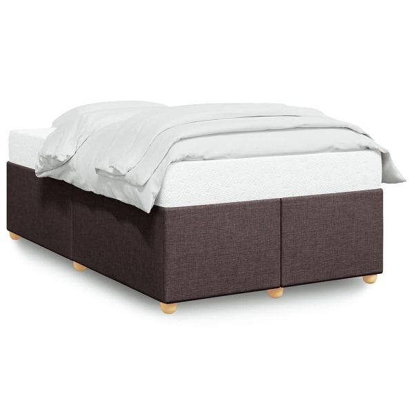 vidaXL Bettgestell Dunkelbraun 120x190 cm Stoff, 3284718
