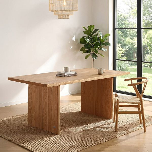 HOME DELUXE Esstisch Eiche geölt FONTAR Natur - 180 x 90 cm, 74736