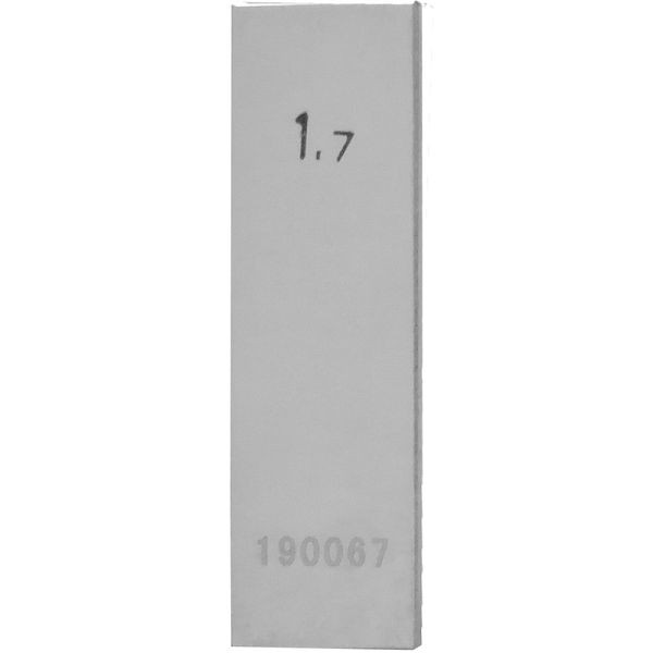 STEINLE Einzel Parallel Endmaß Stahl 1,7 mm, DIN EN ISO 3650 mit Toleranzklasse: 1, 42020064